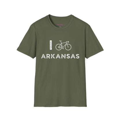 I (Road) Bike Arkansas // Unisex Softstyle T-Shirt