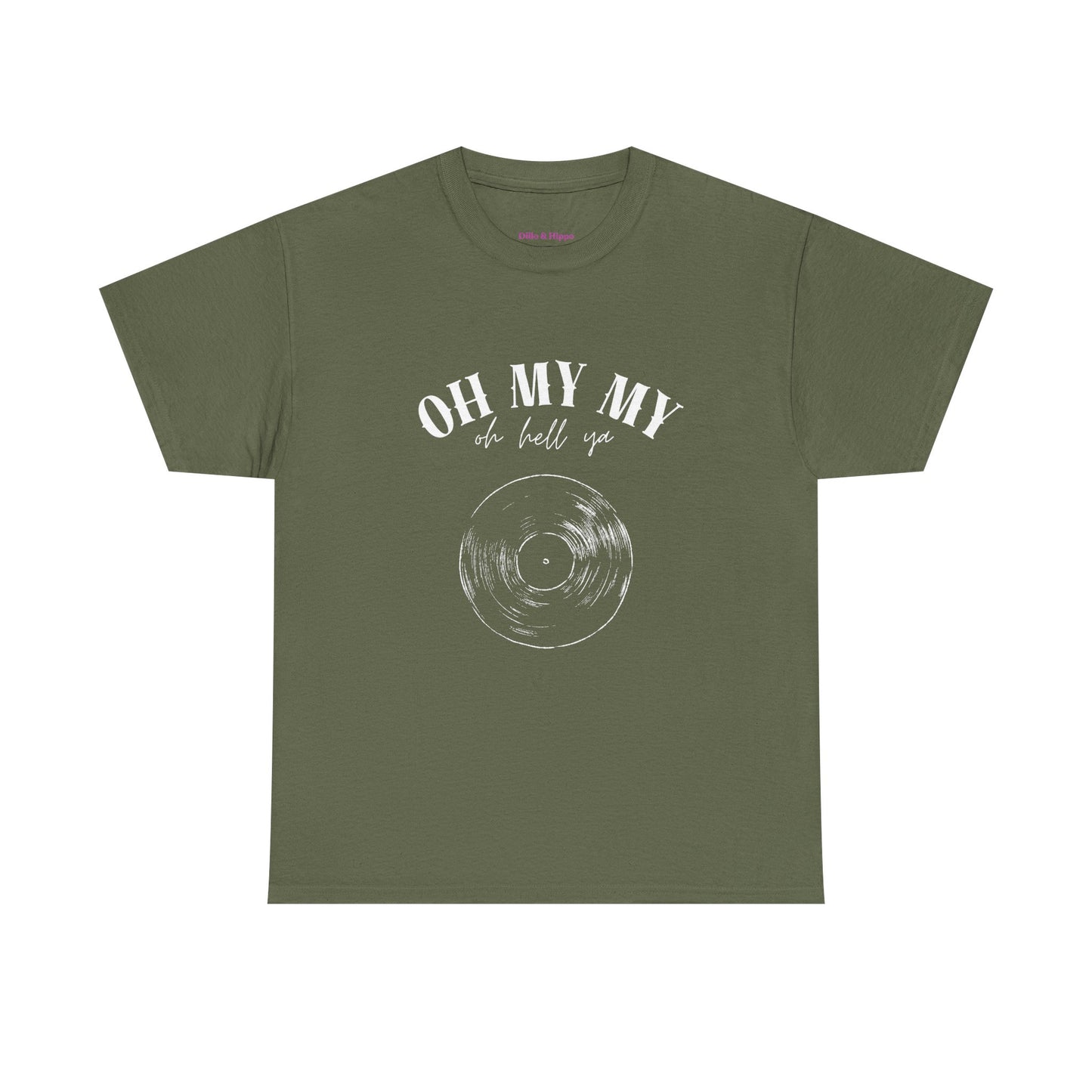 Oh My My Vintage Vinyl Graphic // Unisex Heavy Cotton Tee - Perfect for Music Lovers