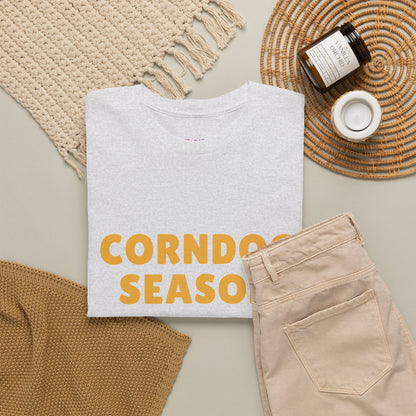 Funny Corndog Season // Unisex Heavy Cotton Tee | Perfect for Food Lovers and Festivals