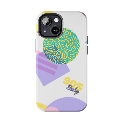 Pastel 90s Baby and Shapes // iPhone Case