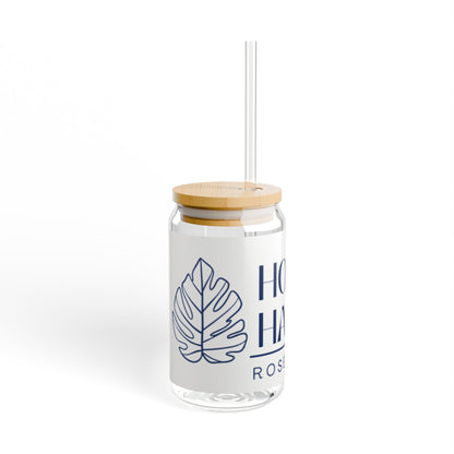 Eco-Friendly Sipper Glass with Bamboo Lid - 16oz - Perfect for Every Drink