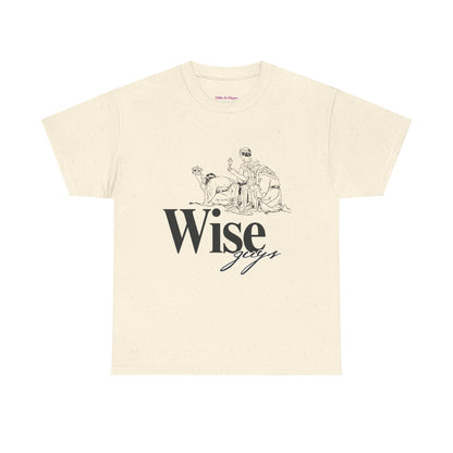 Wise Guys Unisex Heavy Cotton Tee - Stylish Graphic Tee for Casual Wear