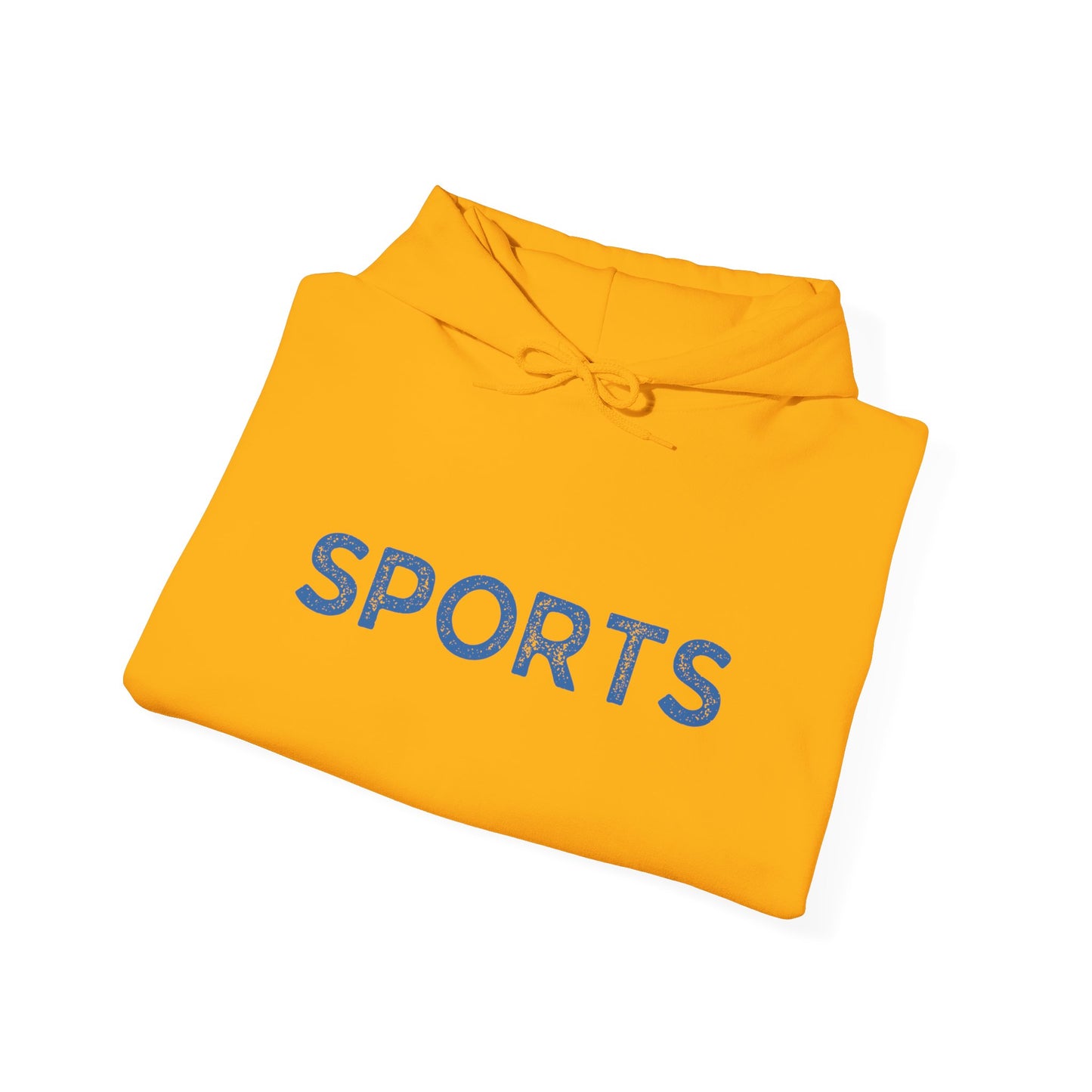 Sports // Unisex Heavy Blend™ Hooded Sweatshirt - Blue Text
