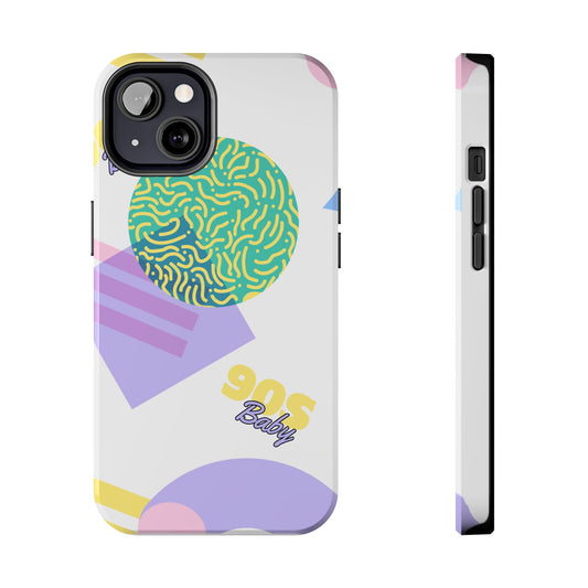 Pastel 90s Baby and Shapes // iPhone Case