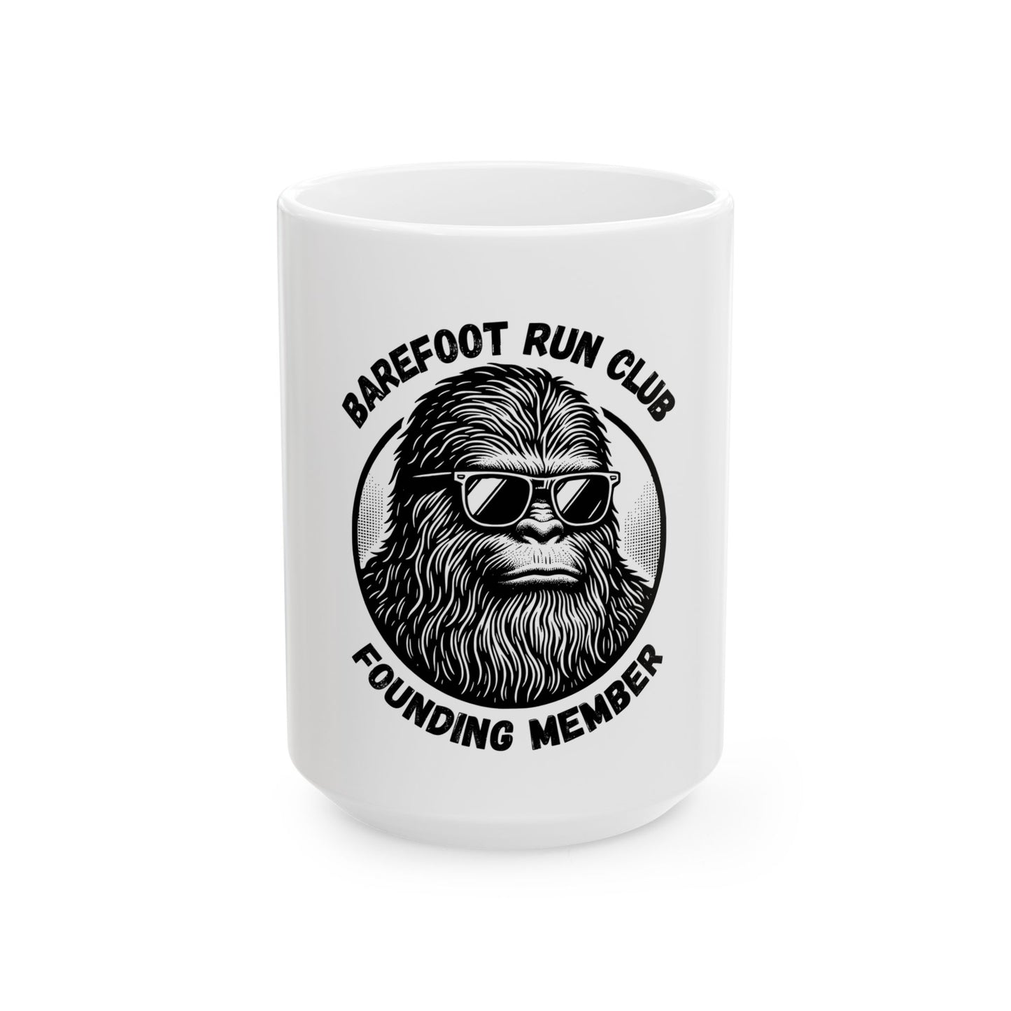 Barefoot Run Club Founding Member // Ceramic Mug, (11oz, 15oz)