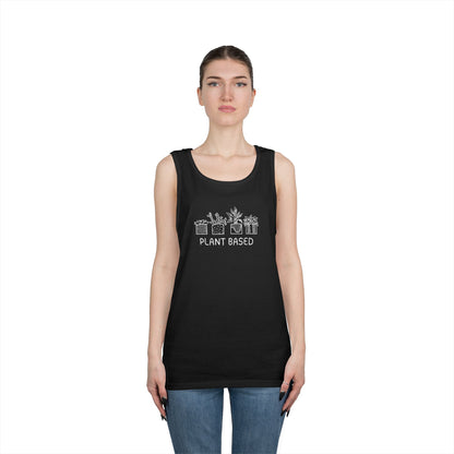 Plant Based // Unisex Heavy Cotton Tank Top - Perfect for Eco Lovers