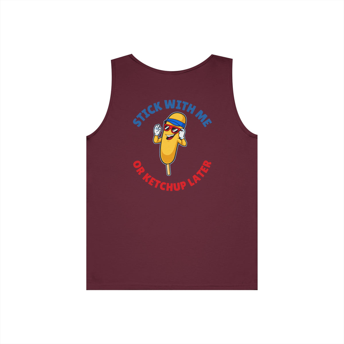 Corndog Season Unisex Heavy Cotton Tank Top - Fun Summer Apparel