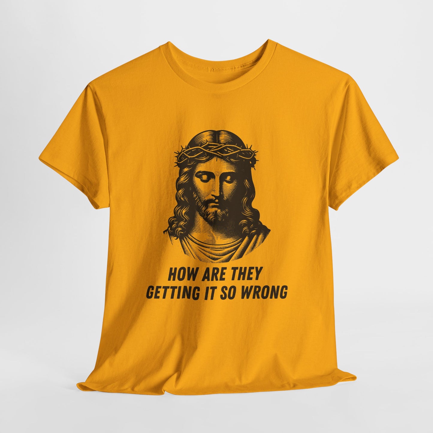 Christ-Inspired Unisex Heavy Cotton Tee - How Are They Getting It So Wrong?