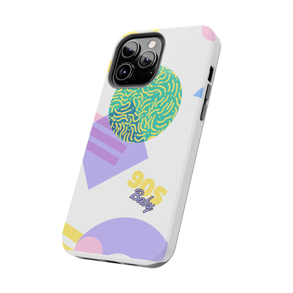 Pastel 90s Baby and Shapes // iPhone Case