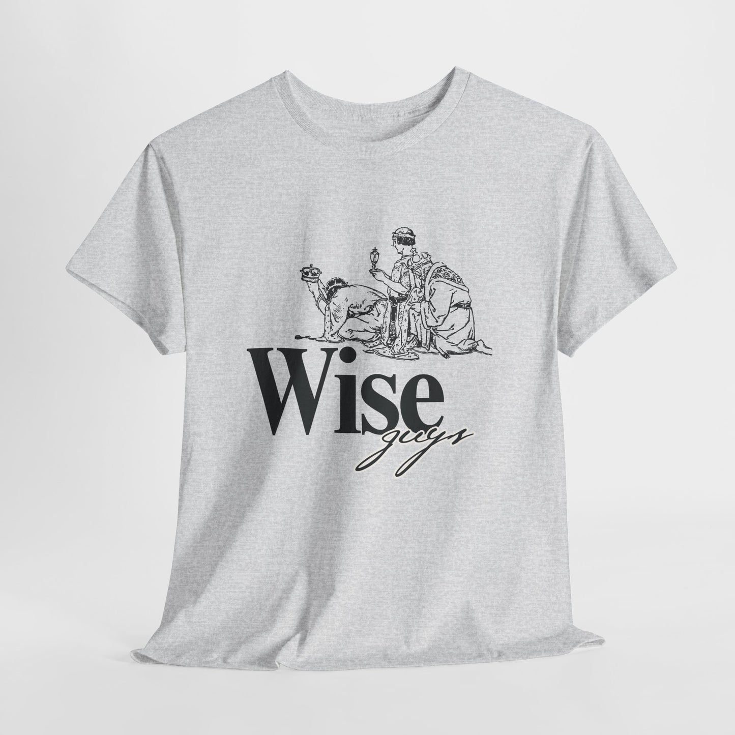 Wise Guys Unisex Heavy Cotton Tee - Stylish Graphic Tee for Casual Wear