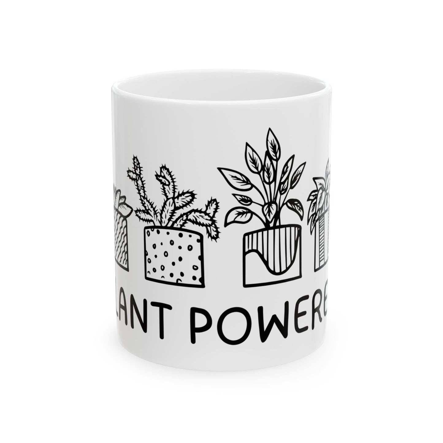 Plant Powered // Ceramic Mug, (11oz, 15oz)