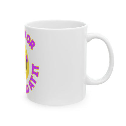 Be Good or Be Good At It Crooked Smiley // Ceramic Mug, (11oz, 15oz)