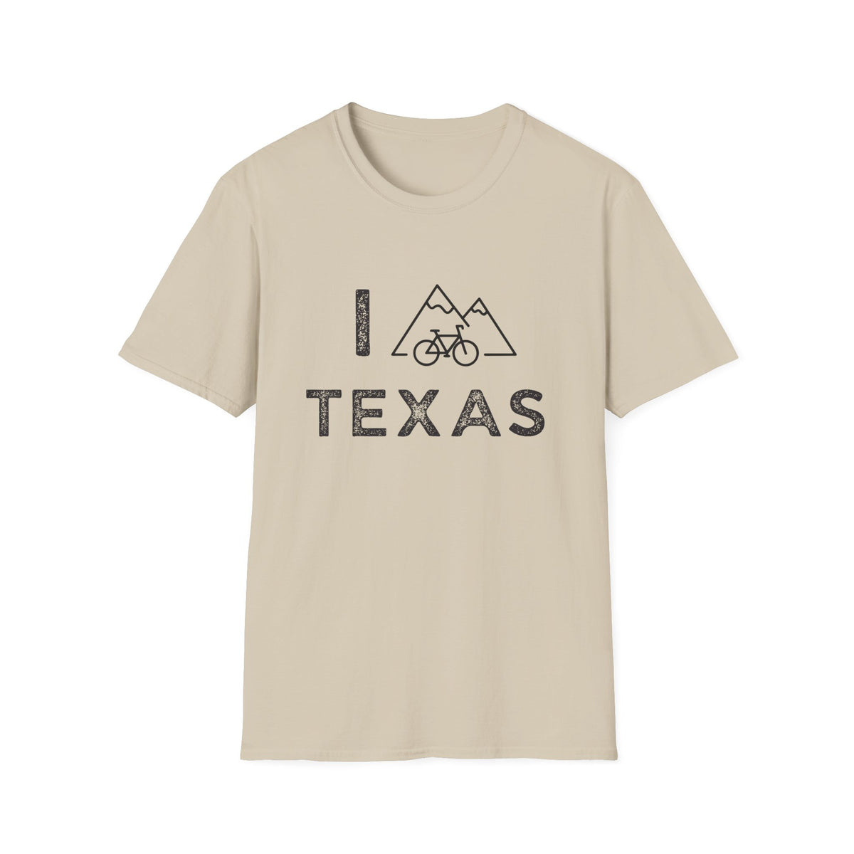 I (Mountain) Bike Texas // Unisex Softstyle T-Shirt