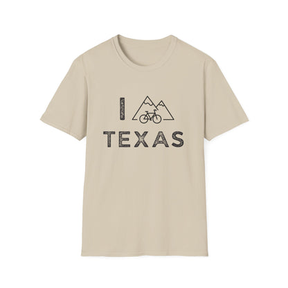 I (Mountain) Bike Texas // Unisex Softstyle T-Shirt