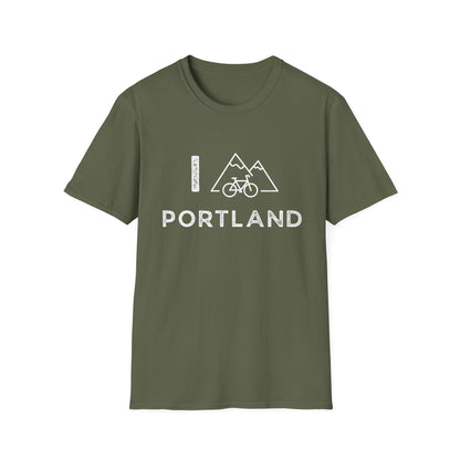 I (Mountain) Bike Portland // Unisex Softstyle T-Shirt