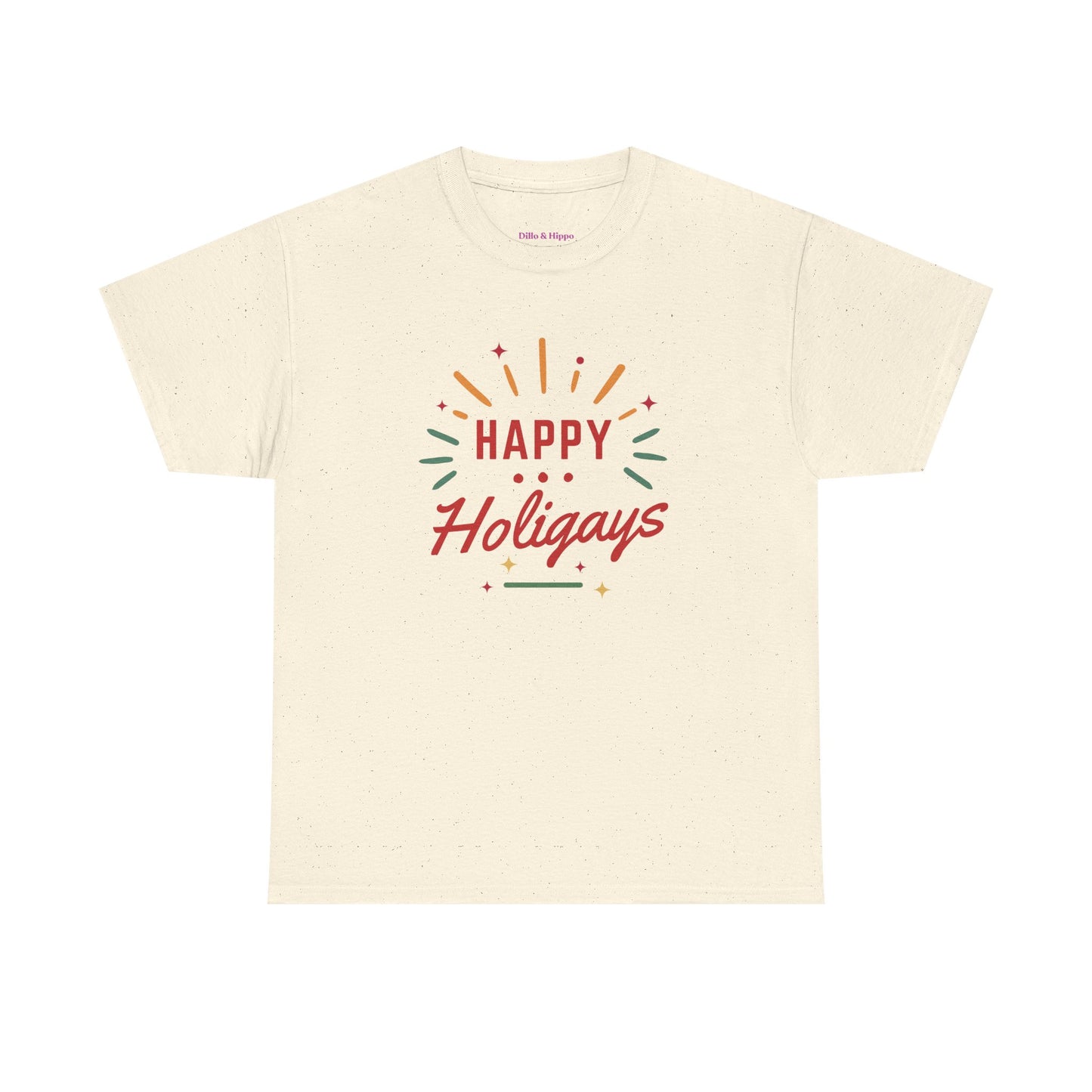 Happy Holigays Simple Unisex Heavy Cotton Tee