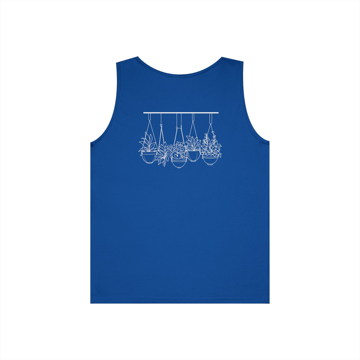 Hangin' With My Buds // Happy Plant Lover Unisex Heavy Cotton Tank Top - Perfect for Gardening Enthusiasts