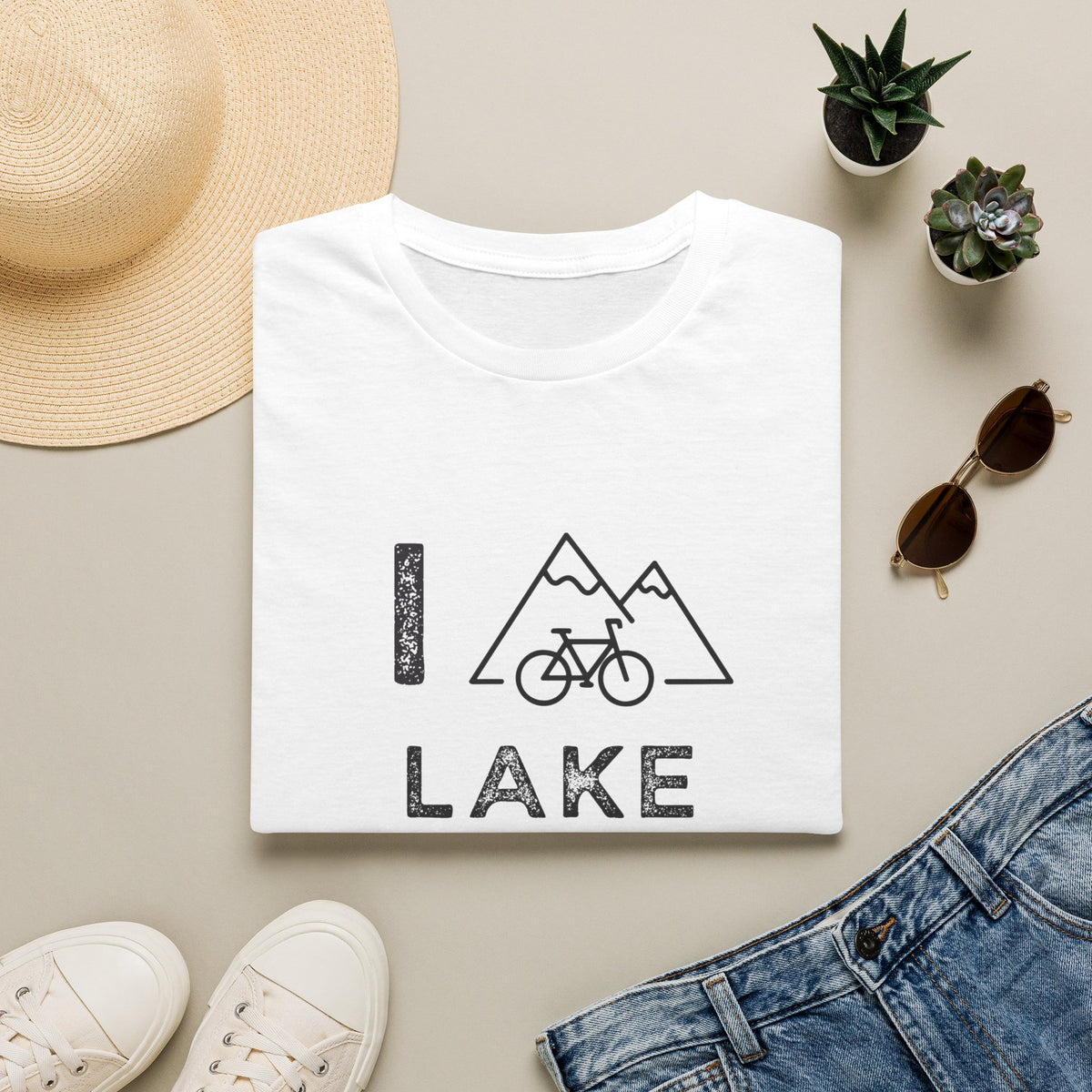 I (Mountain) Bike Lake Tahoe // Unisex Softstyle T-Shirt