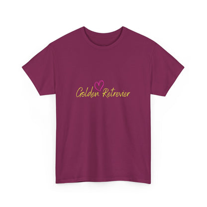 Golden Retriever Woofin' For My Black Cat // Unisex Heavy Cotton Tee - Relationship Dynamics