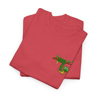 Keep Hanging On - Snake // Unisex Heavy Cotton Tee - Positive Message T-Shirt