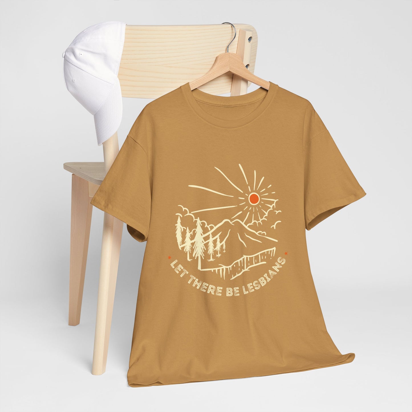 Let There Be Lesbians // Unisex Heavy Cotton Tee - Pride Fashion Statement T-Shirt