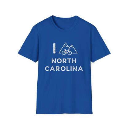 I (Mountain) Bike North Carolina // Unisex Softstyle T-Shirt