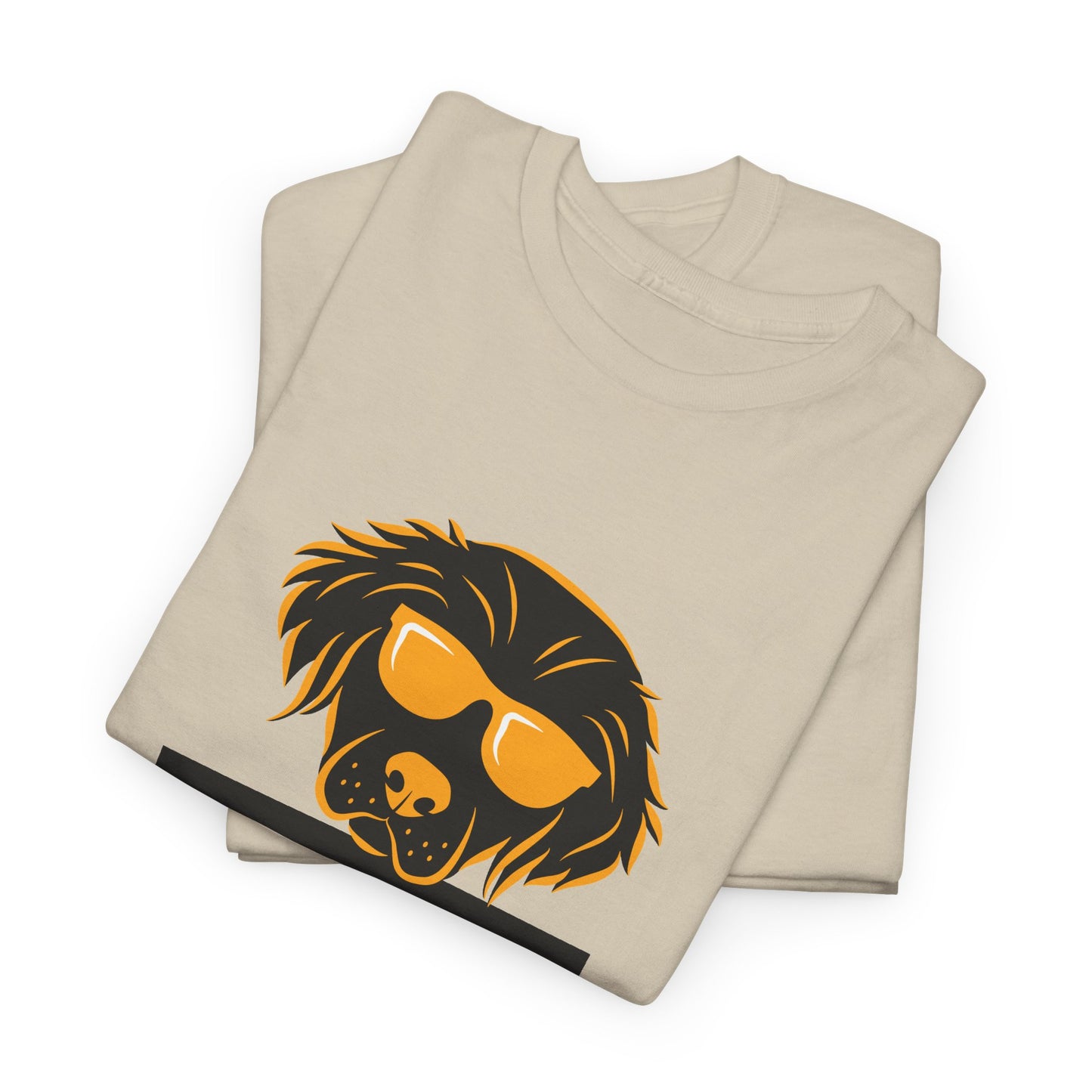Golden Retriever with Sign //  Unisex Heavy Cotton Tee