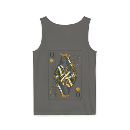 Tennis- Queen of the Court - Vintage Playing Card - Tank Top — Graphic Tank