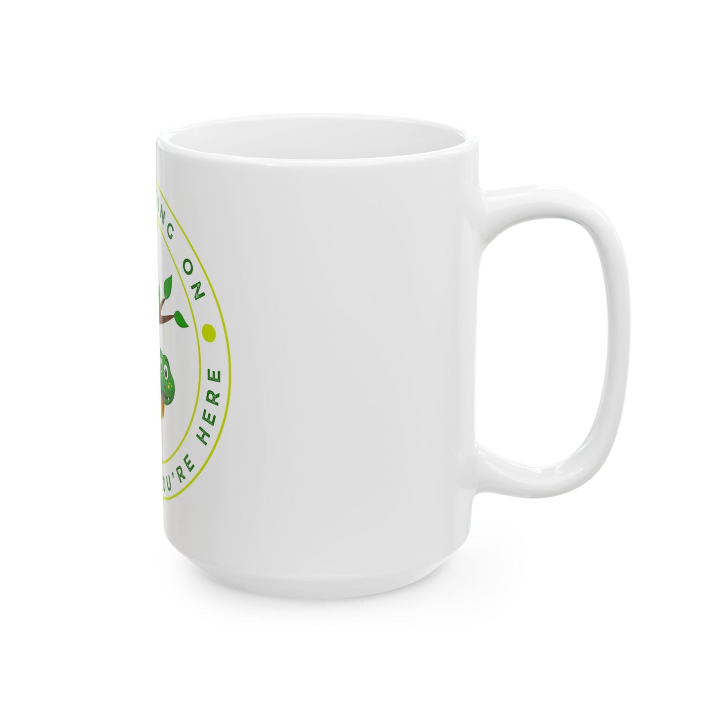 Keep Hanging On Snake // Ceramic Mug, (11oz, 15oz)