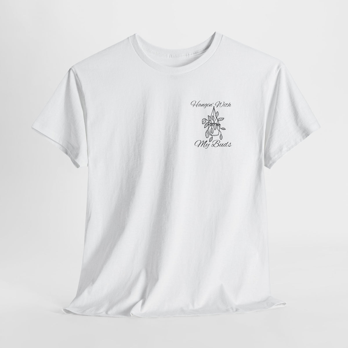 Hangin' With My Buds // Unisex Heavy Cotton Tee - Perfect for Everyday Comfort