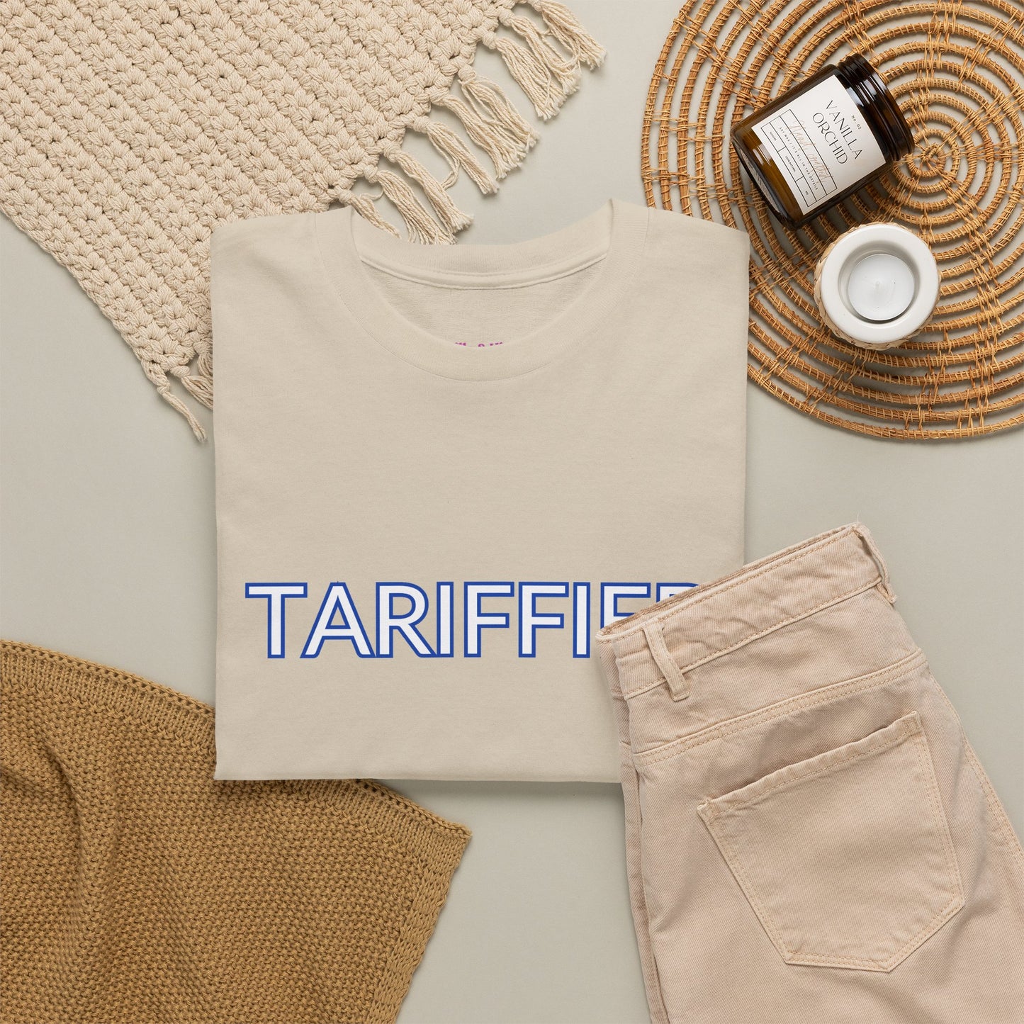 Tarrified // Unisex Heavy Cotton Tee - Scary Economy Statement Shirt