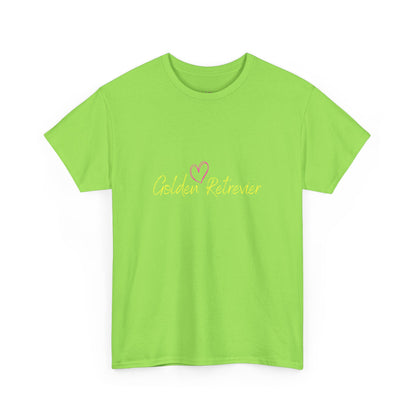 Golden Retriever Woofin' For My Black Cat // Unisex Heavy Cotton Tee - Relationship Dynamics
