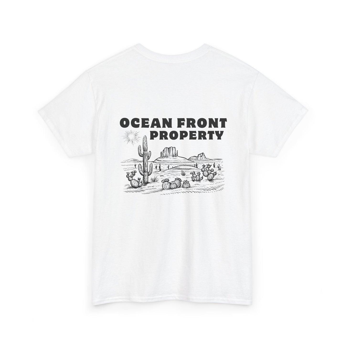Ocean Front Property - Double-sided // Unisex Heavy Cotton Tee