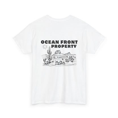 Ocean Front Property - Double-sided // Unisex Heavy Cotton Tee