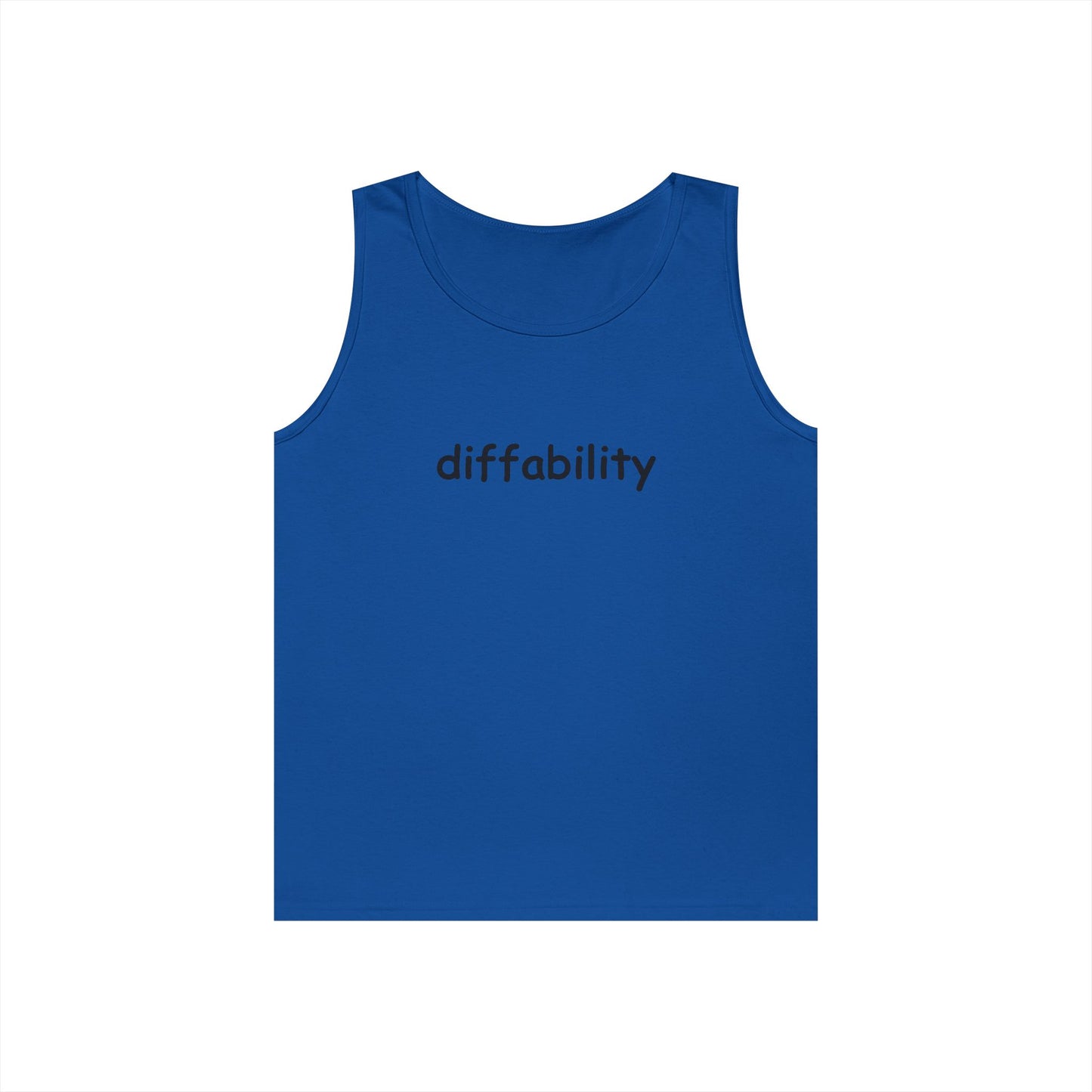 Diffability // Unisex Heavy Cotton Tank Top