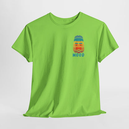 Bigfoot Mood - Pocket Placement // Retro Mood Unisex Heavy Cotton Tee - Colorful Graphic T-Shirt