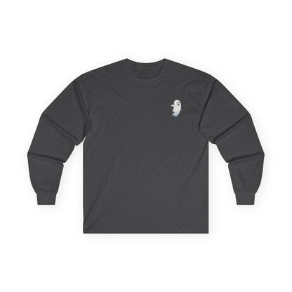 Power Bottom Autumn - White Ghost // Unisex Ghostly Vibes Long Sleeve Tee