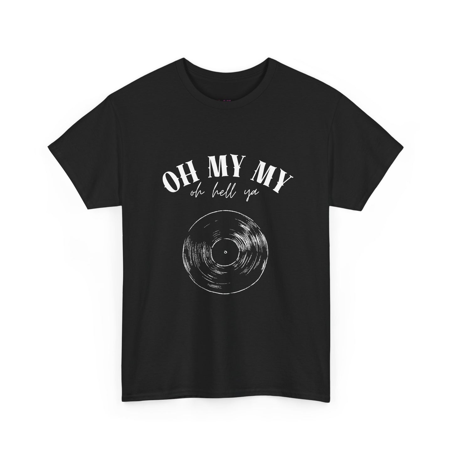 Oh My My Vintage Vinyl Graphic // Unisex Heavy Cotton Tee - Perfect for Music Lovers
