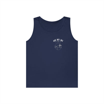 Oh My My - Pocket Placement Cool Vinyl Record // Unisex Heavy Cotton Tank Top - Graphic Tee