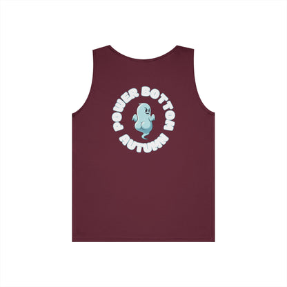 Power Bottom Autumn- Blue Ghost // Playful Tank Top for Unisex