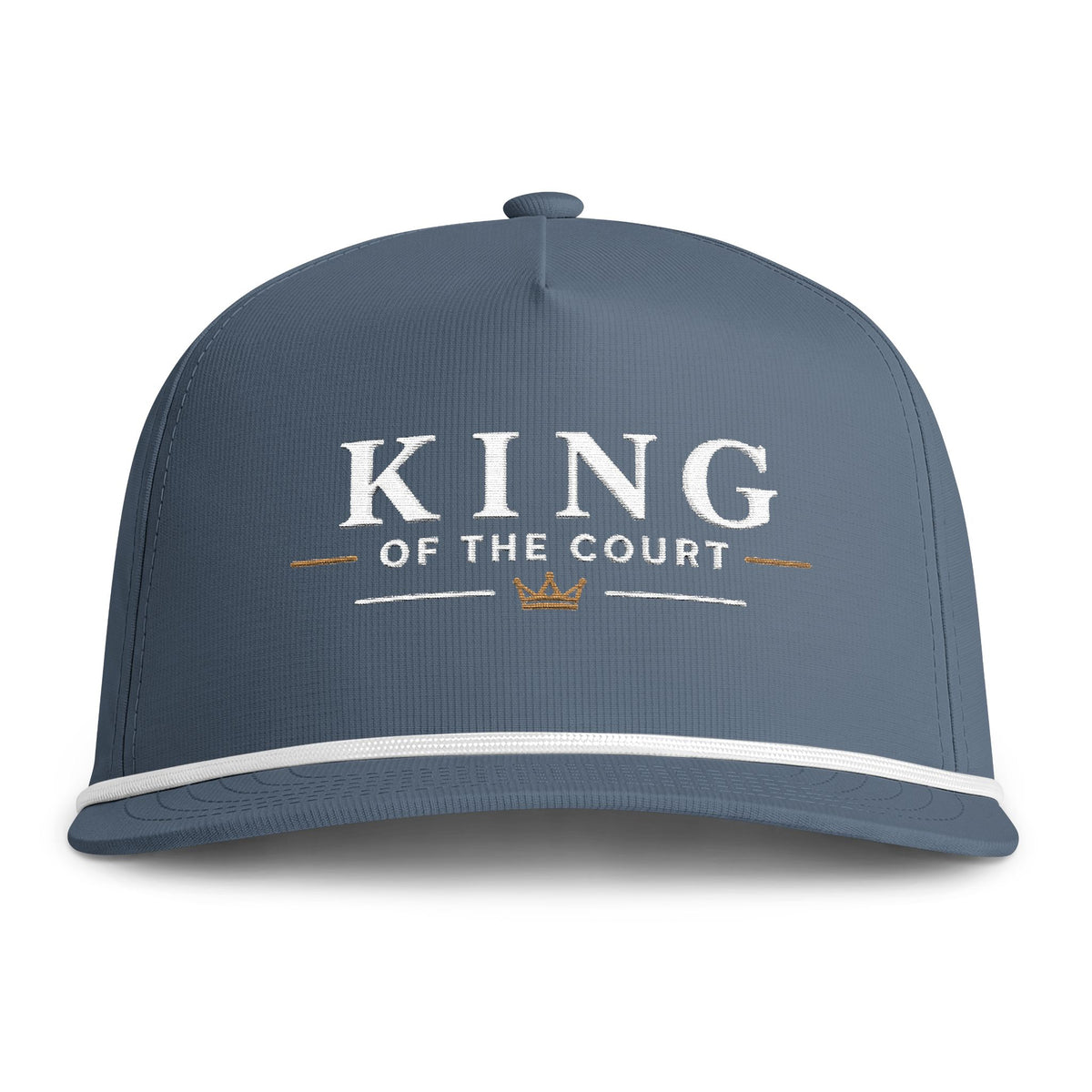 King of the Court Rope Cap – Cream Embroidery