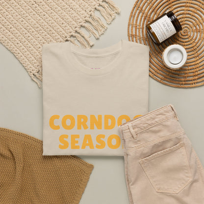 Funny Corndog Season // Unisex Heavy Cotton Tee | Perfect for Food Lovers and Festivals