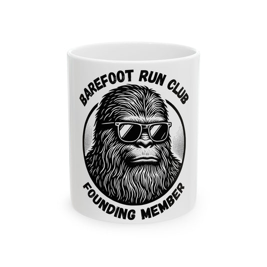 Barefoot Run Club Founding Member // Ceramic Mug, (11oz, 15oz)