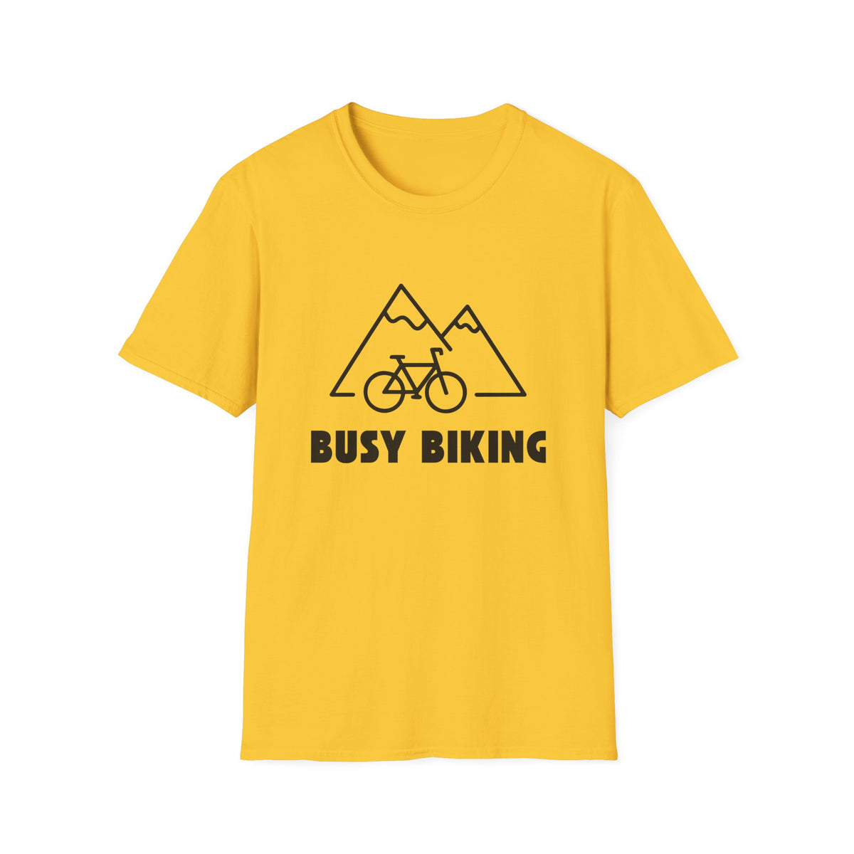 Busy (Mountain) Biking // Unisex Softstyle T-Shirt