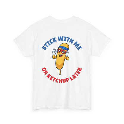 Funny Corndog Season // Unisex Heavy Cotton Tee | Perfect for Food Lovers and Festivals