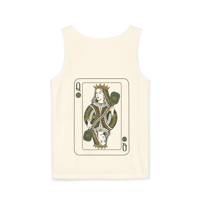 Pickleball - Queen of the Court - Vintage Playing Card - Tank Top — Graphic Tank