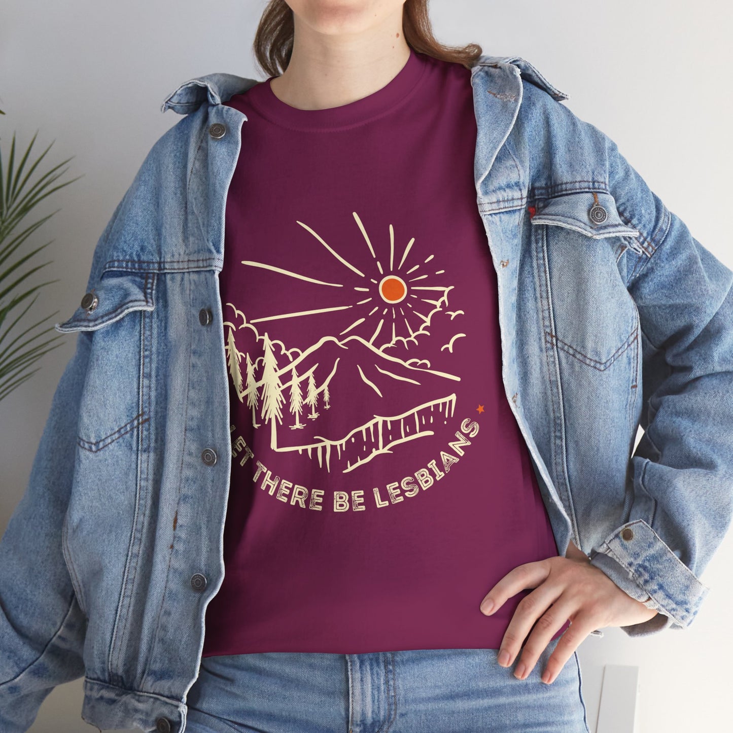 Let There Be Lesbians // Unisex Heavy Cotton Tee - Pride Fashion Statement T-Shirt