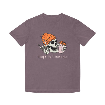 Skull Coffee Tee — 'Ready for Mayhem' Casual Graphic T-Shirt