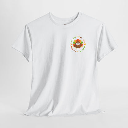 Grateful for All Y'all with Turkey // Pocket Placement // Unisex Jersey Short Sleeve Tee