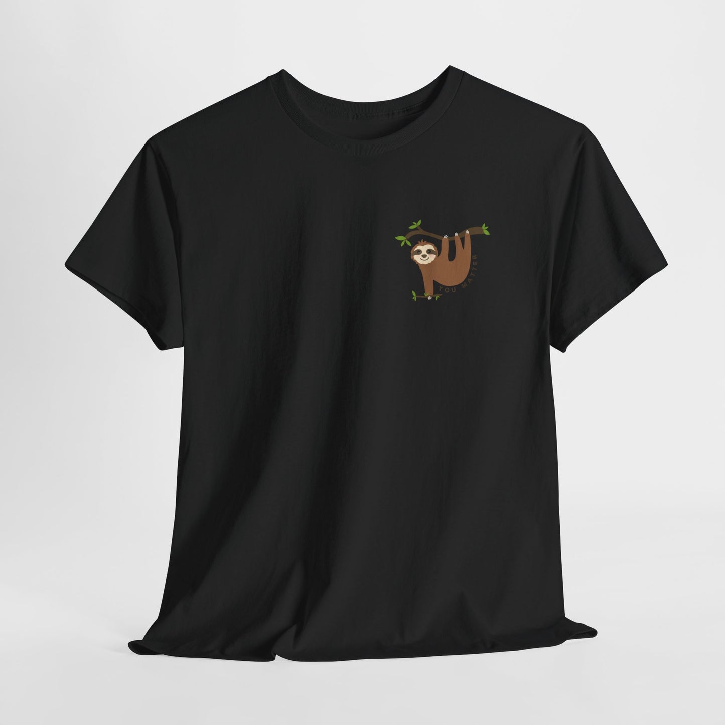 Keep Hangin' On - Sloth // Unisex Heavy Cotton Tee - Motivational